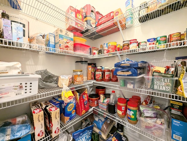 view of storage area