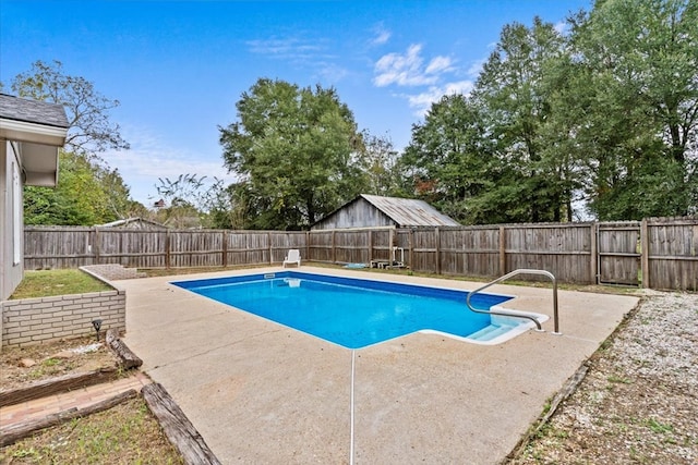 view of pool with a patio