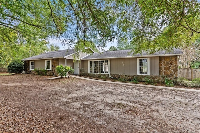 view of ranch-style house