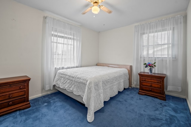 702 Highland St, Dothan, AL 36301 - carpeted bedroom featuring baseboards and a ceiling fan