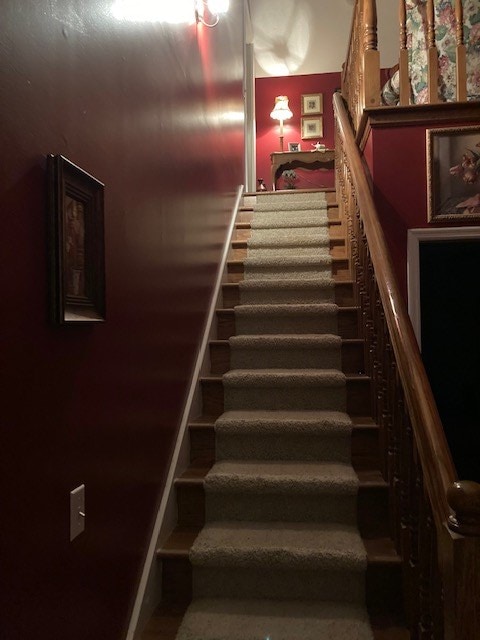 view of stairs