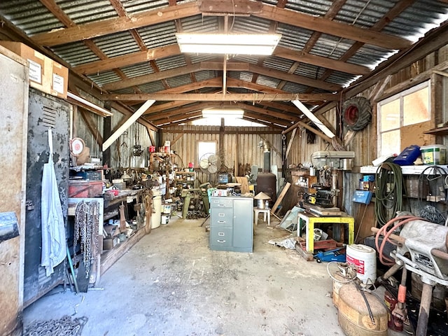 view of storage area