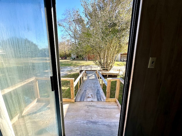 doorway to outside with a healthy amount of sunlight