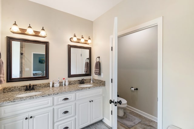 465 Choc Hill Rd, Dothan, AL 36303 - full bathroom with toilet and double vanity