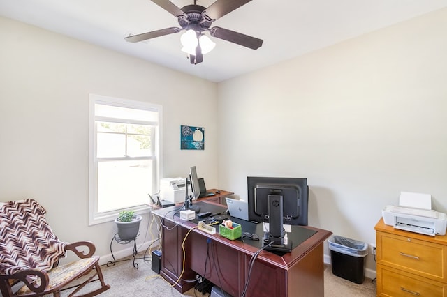465 Choc Hill Rd, Dothan, AL 36303 - office space with light carpet and ceiling fan