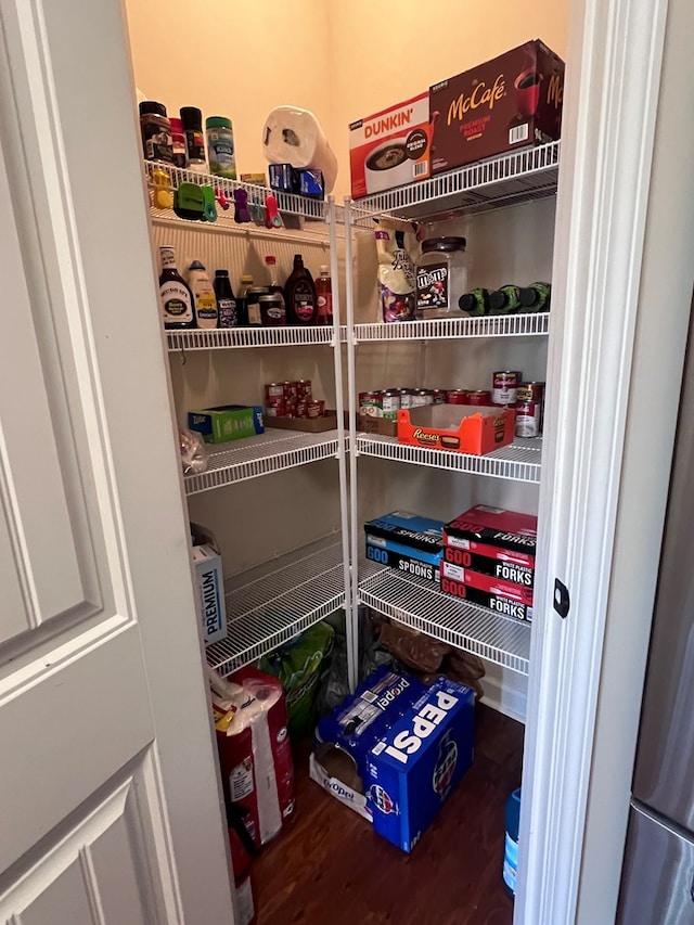 view of pantry