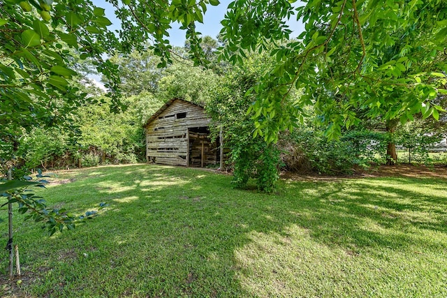 217 S S Greenwood St, Geneva, AL 36340 - view of green lawn with an outdoor structure