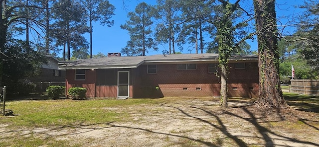 1109 Sumter St, Dothan, AL 36301 - rear view of property with crawl space