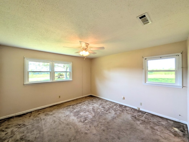 602 Cobb Rd, Dothan, AL 36301 - unfurnished room with a ceiling fan, a textured ceiling, and carpet