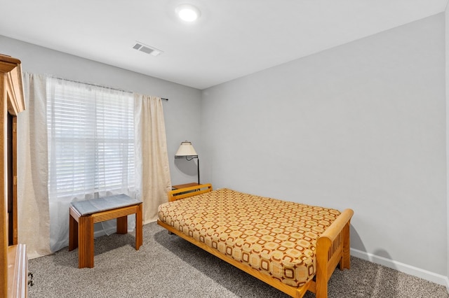 bedroom featuring carpet flooring