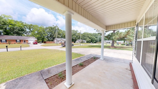 284 Alec Cir, Ozark, AL 36360 - porch with a lawn