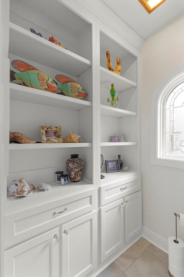 interior space with baseboards