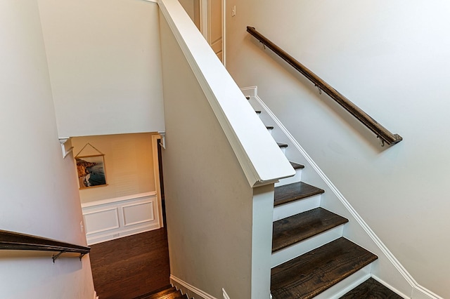 120 Puent Dr, Dothan, AL 36301 - staircase with wood finished floors