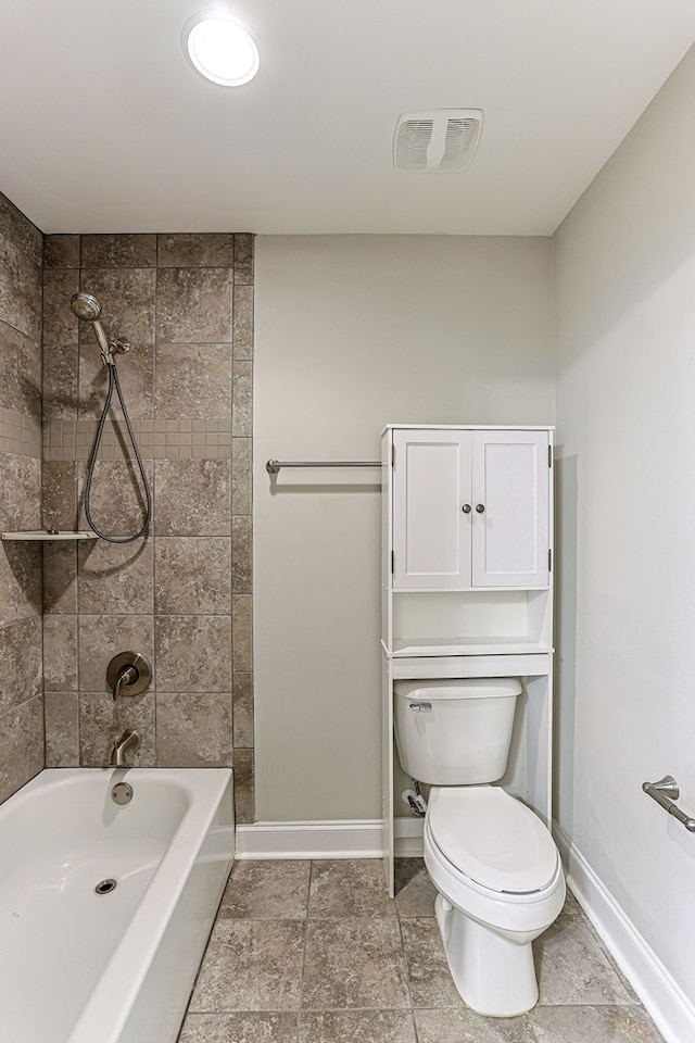 120 Puent Dr, Dothan, AL 36301 - full bathroom with baseboards, toilet, and shower / bath combination