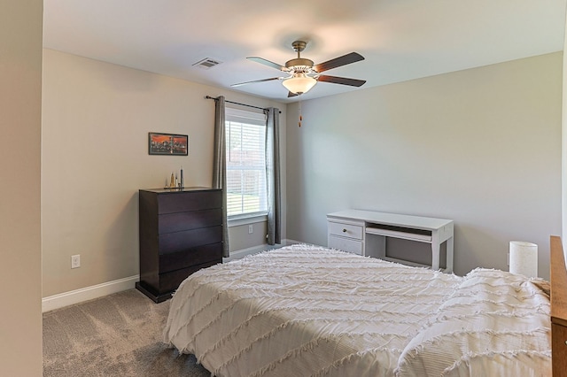120 Puent Dr, Dothan, AL 36301 - bedroom with baseboards, carpet flooring, and ceiling fan