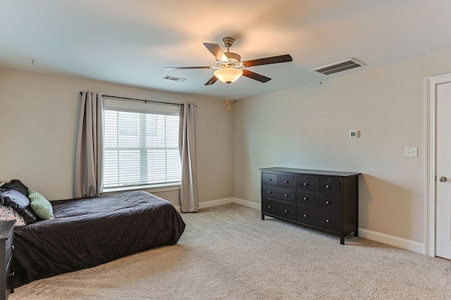 120 Puent Dr, Dothan, AL 36301 - carpeted bedroom featuring a ceiling fan and baseboards