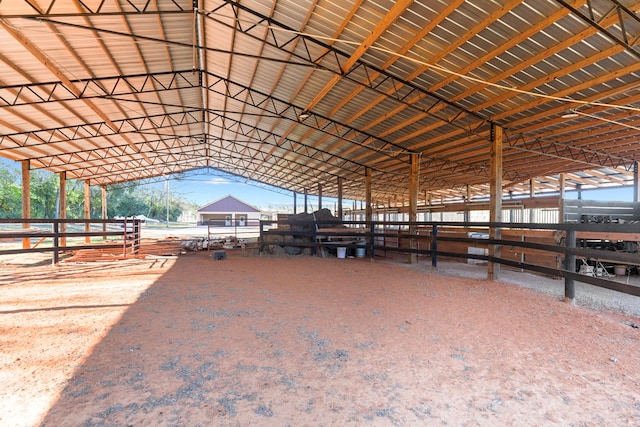 view of stable