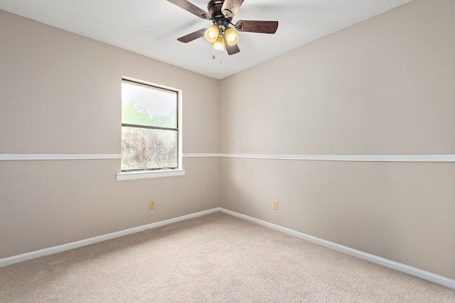 212 Johanna Dr, Ozark, AL 36360 - carpeted empty room with baseboards and ceiling fan