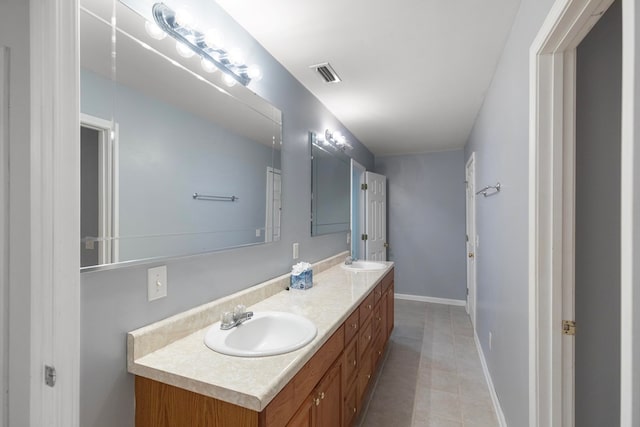 bathroom with vanity