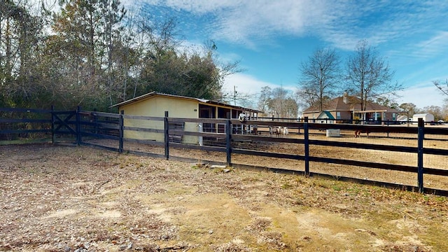 view of horse barn