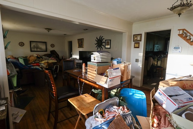 407 S Washington St, Columbia, AL 36319 - interior space with ornamental molding and wood finished floors