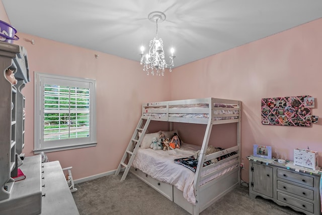 108 Mulberry Ct, Dothan, AL 36303 - bedroom featuring a chandelier and carpet floors