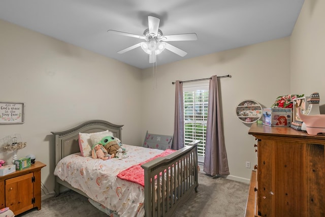 108 Mulberry Ct, Dothan, AL 36303 - carpeted bedroom with baseboards and a ceiling fan
