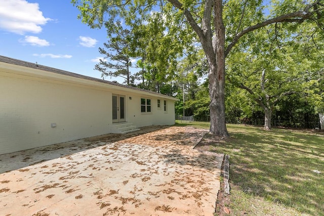 685 Hodgesville Rd, Dothan, AL 36301 - view of yard featuring a patio area, french doors, and entry steps