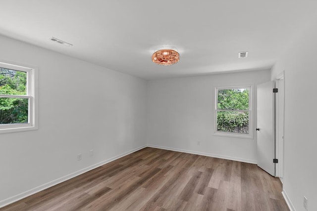 685 Hodgesville Rd, Dothan, AL 36301 - empty room with a wealth of natural light, wood finished floors, and visible vents