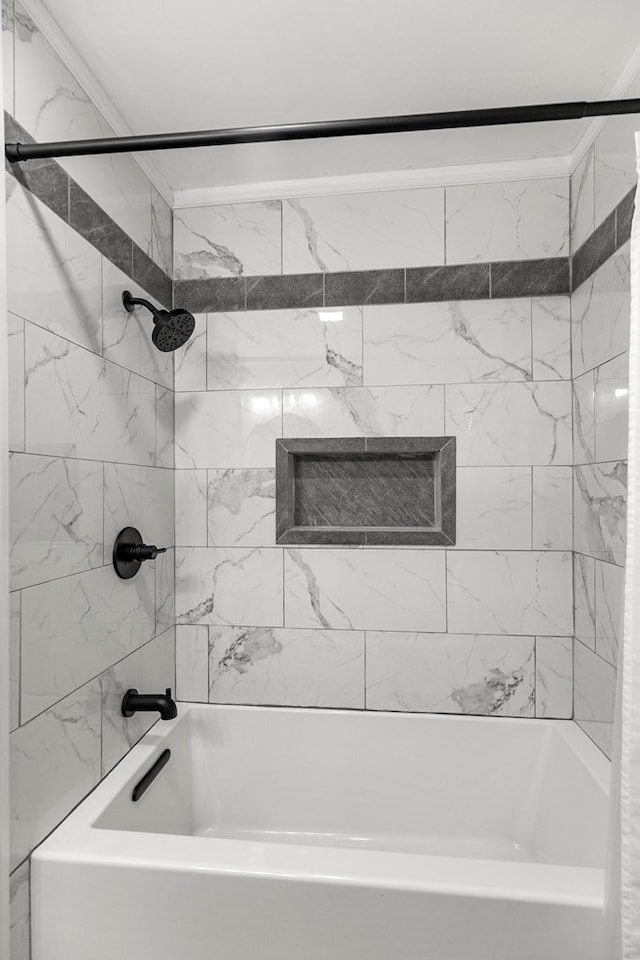 1906 Sullivan Dr, Dothan, AL 36303 - bathroom with bathtub / shower combination and ornamental molding