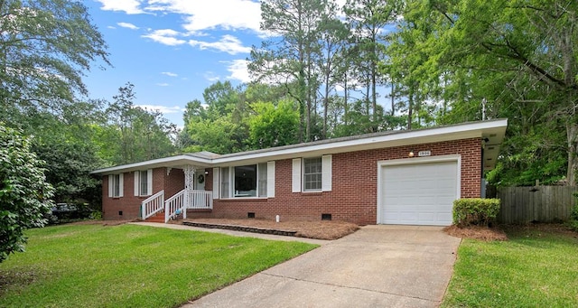 1906 Sullivan Dr, Dothan, AL 36303 - single story home featuring crawl space, driveway, brick siding, and a garage