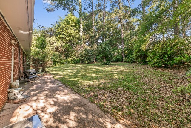 1906 Sullivan Dr, Dothan, AL 36303 - view of green lawn with a patio area