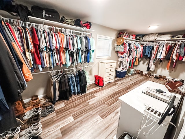 178 W Lawrence Harris Hwy, Slocomb, AL 36375 - walk in closet featuring wood finished floors