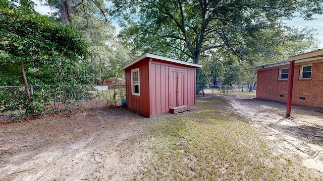 view of outdoor structure