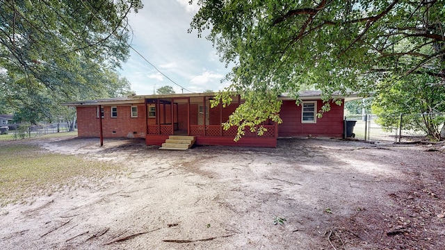 view of front of home