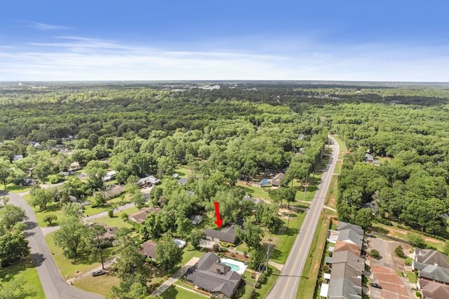 1764 John D Odom Rd, Dothan, AL 36303 - aerial overview of property's location with a forest and nearby suburban area