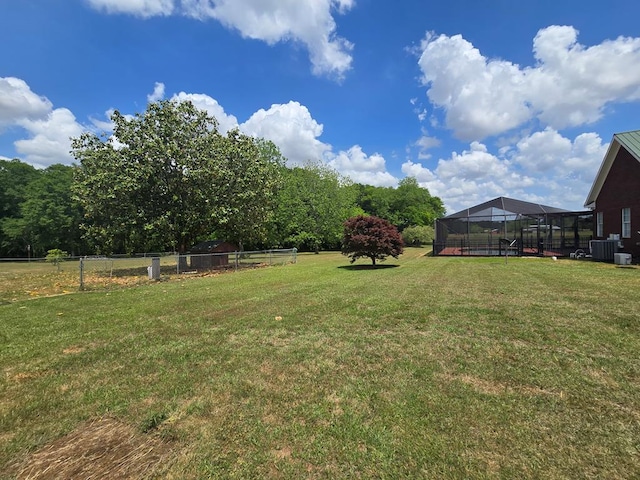 2230 W County Road 16, Headland, AL 36345 - view of yard with cooling unit and fence
