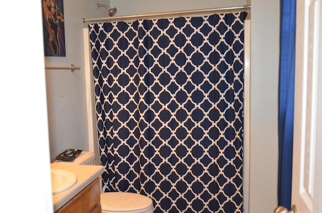 124 Whitney Ave, Enterprise, AL 36330 - bathroom with vanity and curtained shower