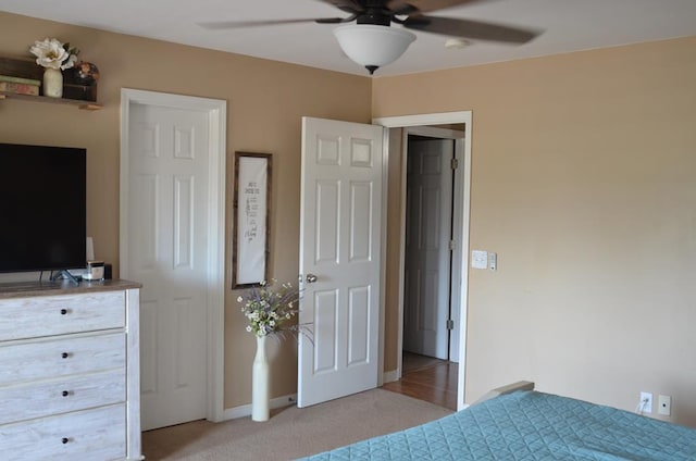 124 Whitney Ave, Enterprise, AL 36330 - bedroom featuring light carpet and a ceiling fan