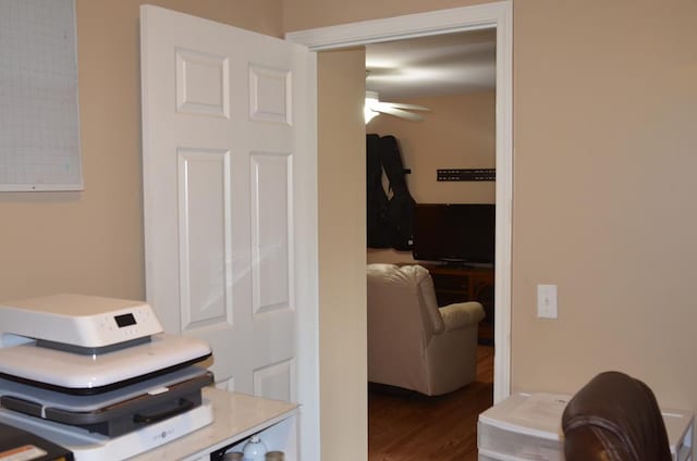 124 Whitney Ave, Enterprise, AL 36330 - hall featuring dark wood-style floors