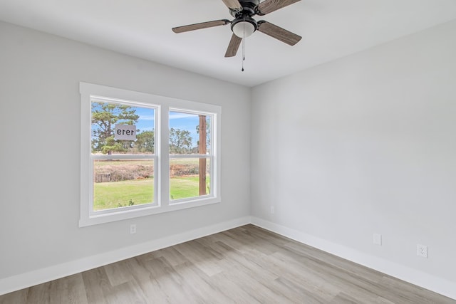 1919 Silcox Rd, Ashford, AL 36312 - empty room featuring a ceiling fan, baseboards, and light wood-style floors