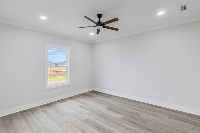 1919 Silcox Rd, Ashford, AL 36312 - empty room featuring light wood-style floors, baseboards, and ceiling fan