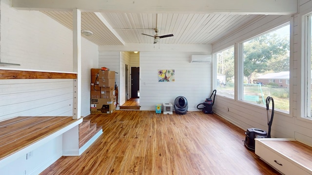 207 Seeba Dr, Dothan, AL 36303 - unfurnished sunroom featuring a wall mounted air conditioner and healthy amount of natural light