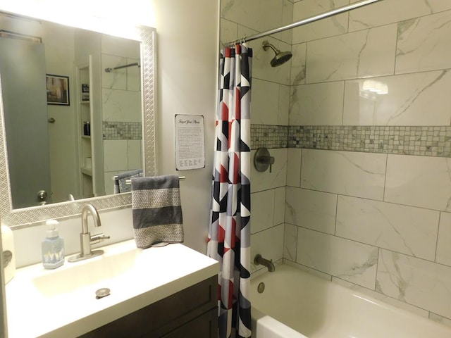 207 Seeba Dr, Dothan, AL 36303 - bathroom with shower / bathtub combination with curtain and vanity