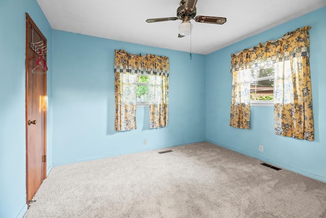 902 Moss St, Dothan, AL 36301 - carpeted spare room with ceiling fan and baseboards