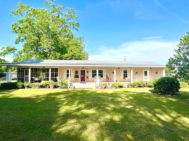 449 County Road 112, Columbia, AL 36319 - single story home with a front yard and a porch