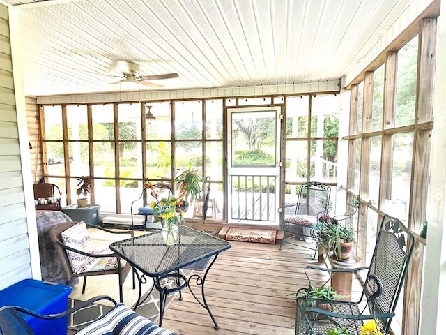 449 County Road 112, Columbia, AL 36319 - sunroom / solarium with ceiling fan and healthy amount of natural light