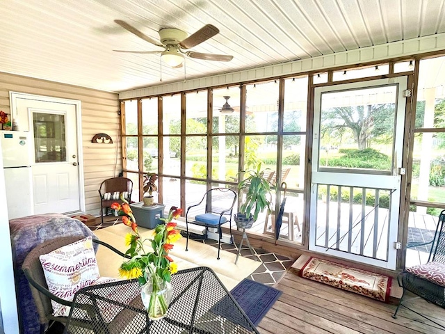 449 County Road 112, Columbia, AL 36319 - sunroom / solarium featuring ceiling fan