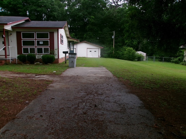 934 Sunset Blvd, Elba, AL 36323 - view of yard with an outdoor structure and driveway