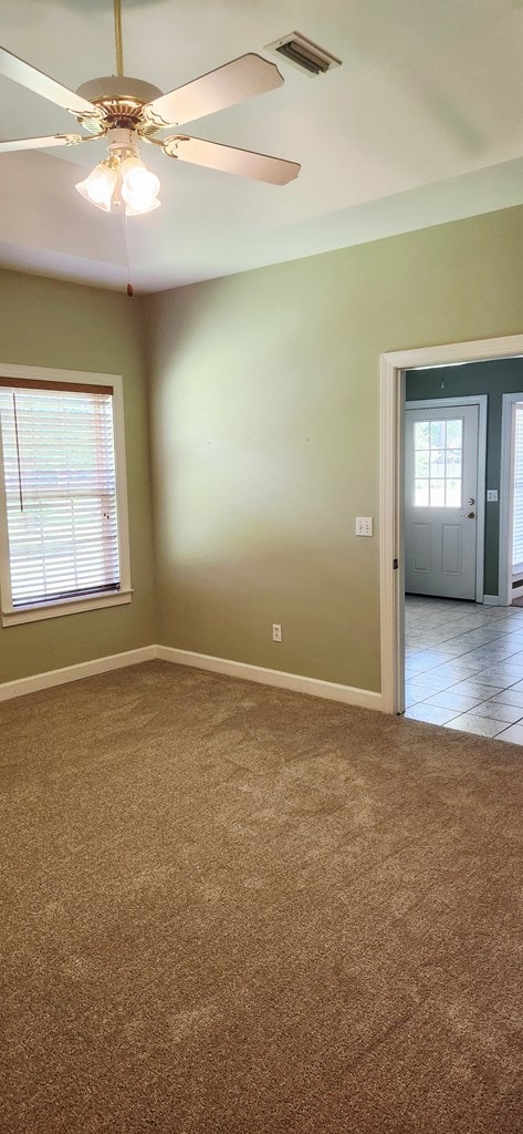 301 Roslyn Glen Way, Dothan, AL 36305 - empty room featuring light colored carpet and ceiling fan